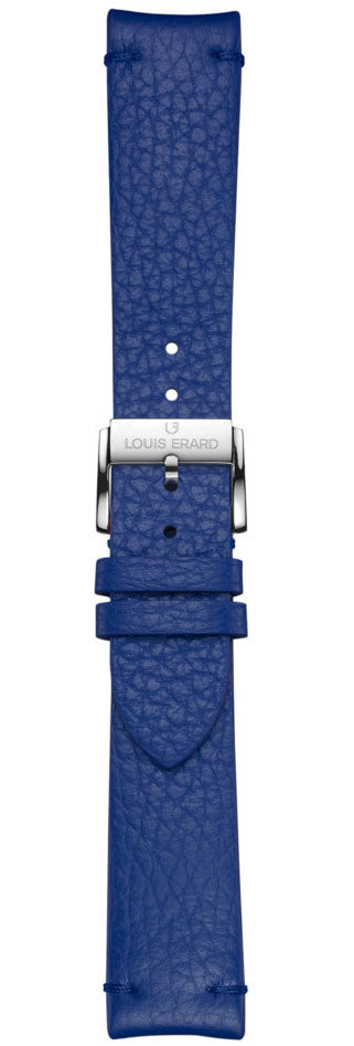 Louis Erard Strap Leather Blue Grained Xs 20/18mm