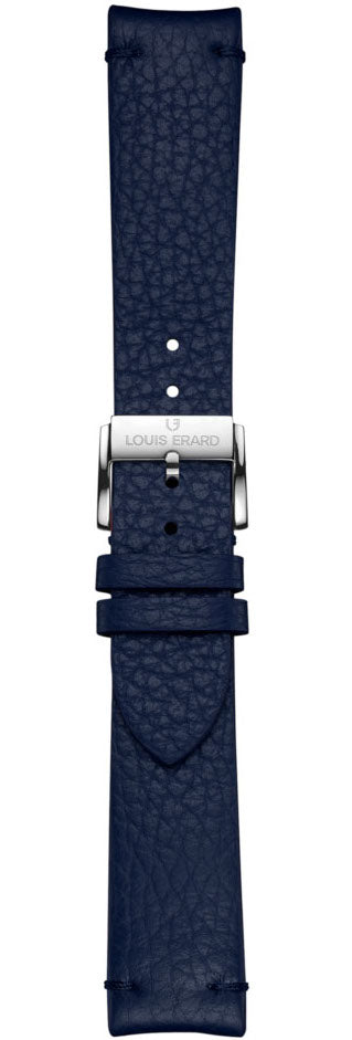 Louis Erard Strap Leather Dark Blue Grained 22/20mm