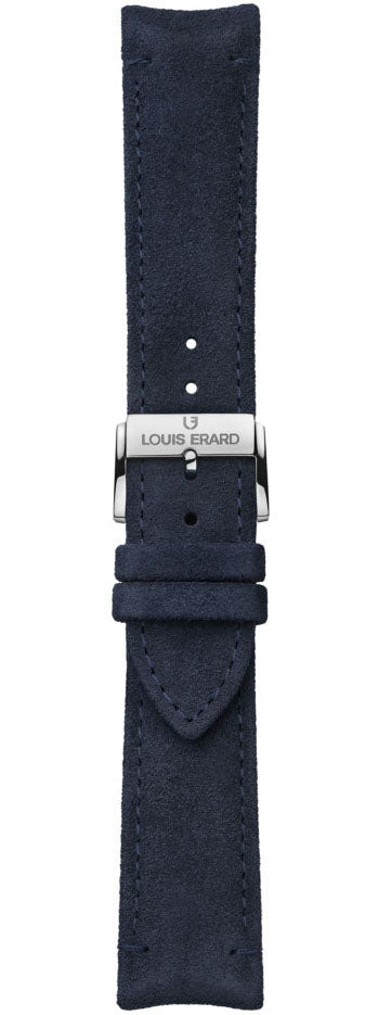 Louis Erard Strap Leather Deep Blue Nubuck 22/20mm