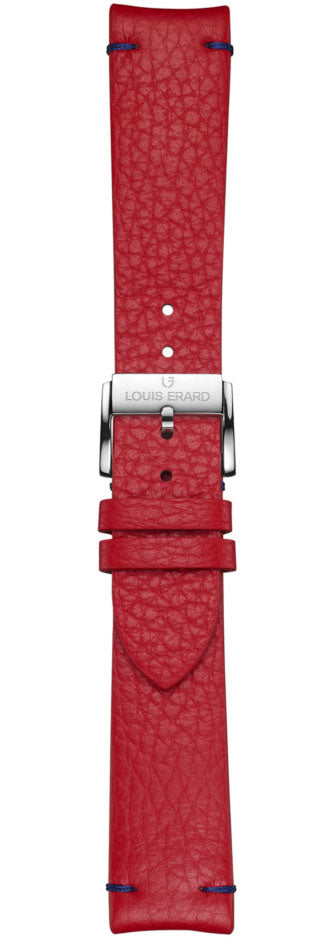 Louis Erard Strap Leather Red Grained Xs 20/18mm