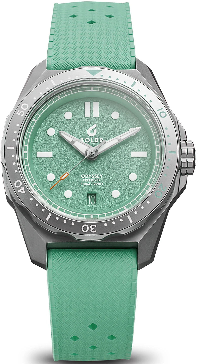 Boldr Watch Odyssey Freediver Mint Green Limited Edition