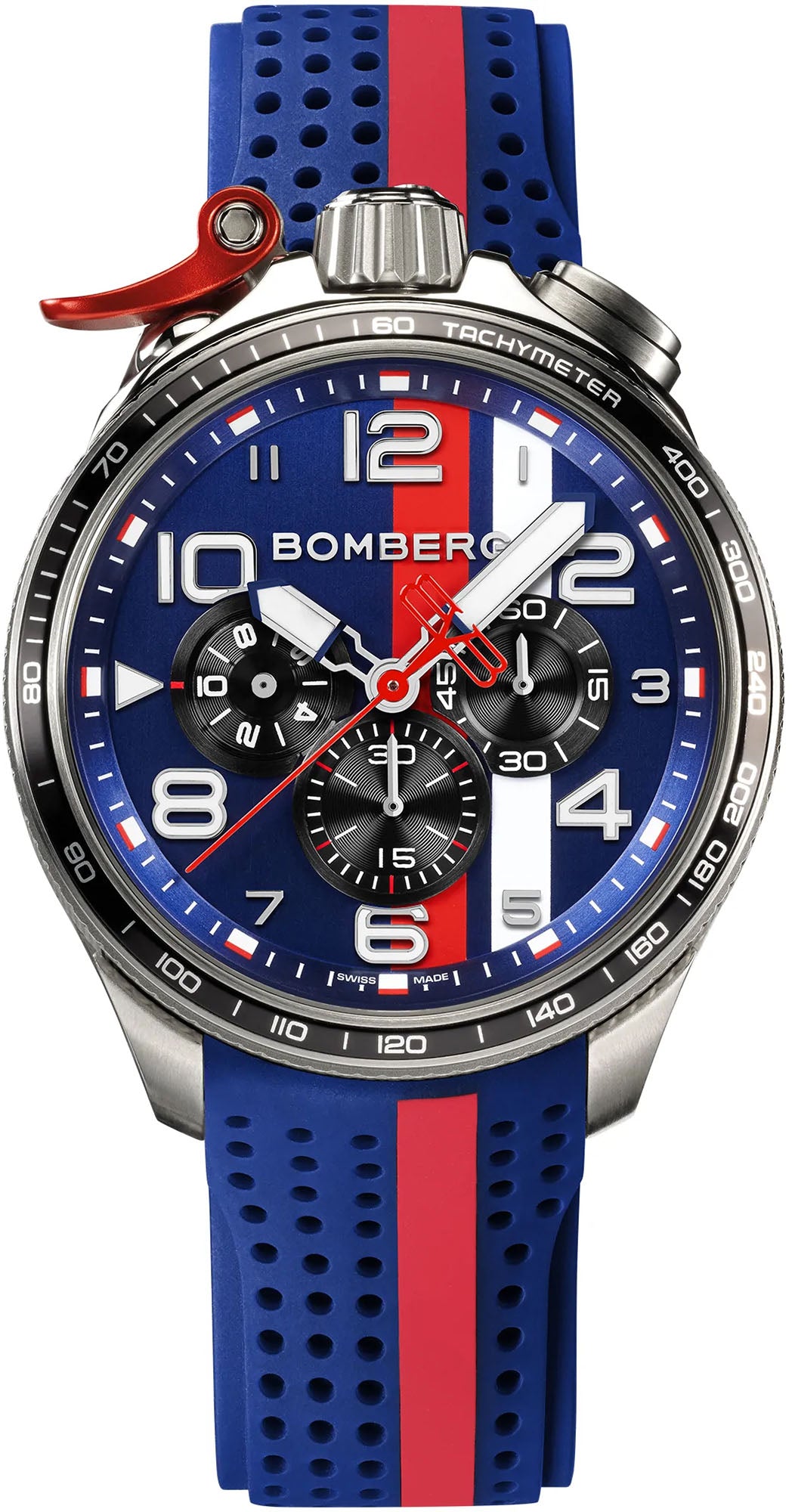 Bomberg Bolt-68 Racing Red Stripe