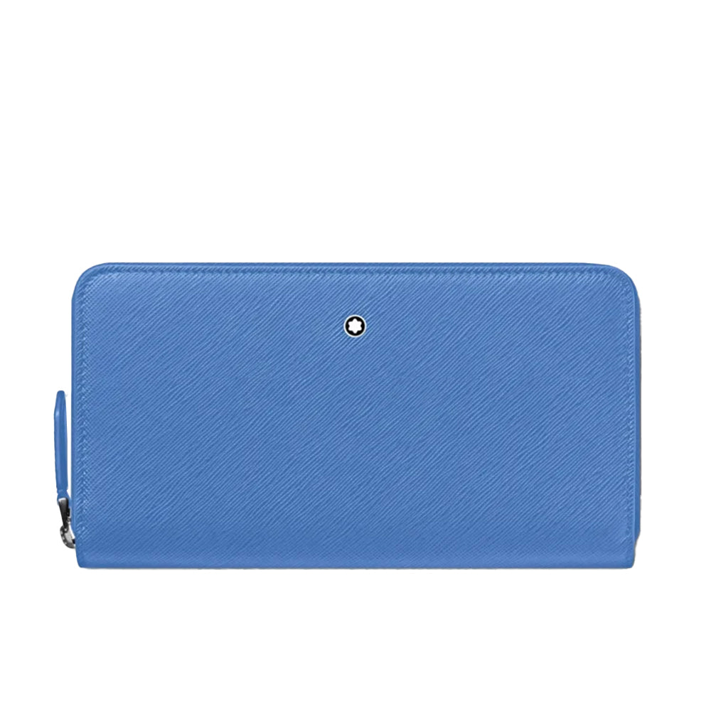 Montblanc Sartorial Wallet 12cc Zip Dusty Blue