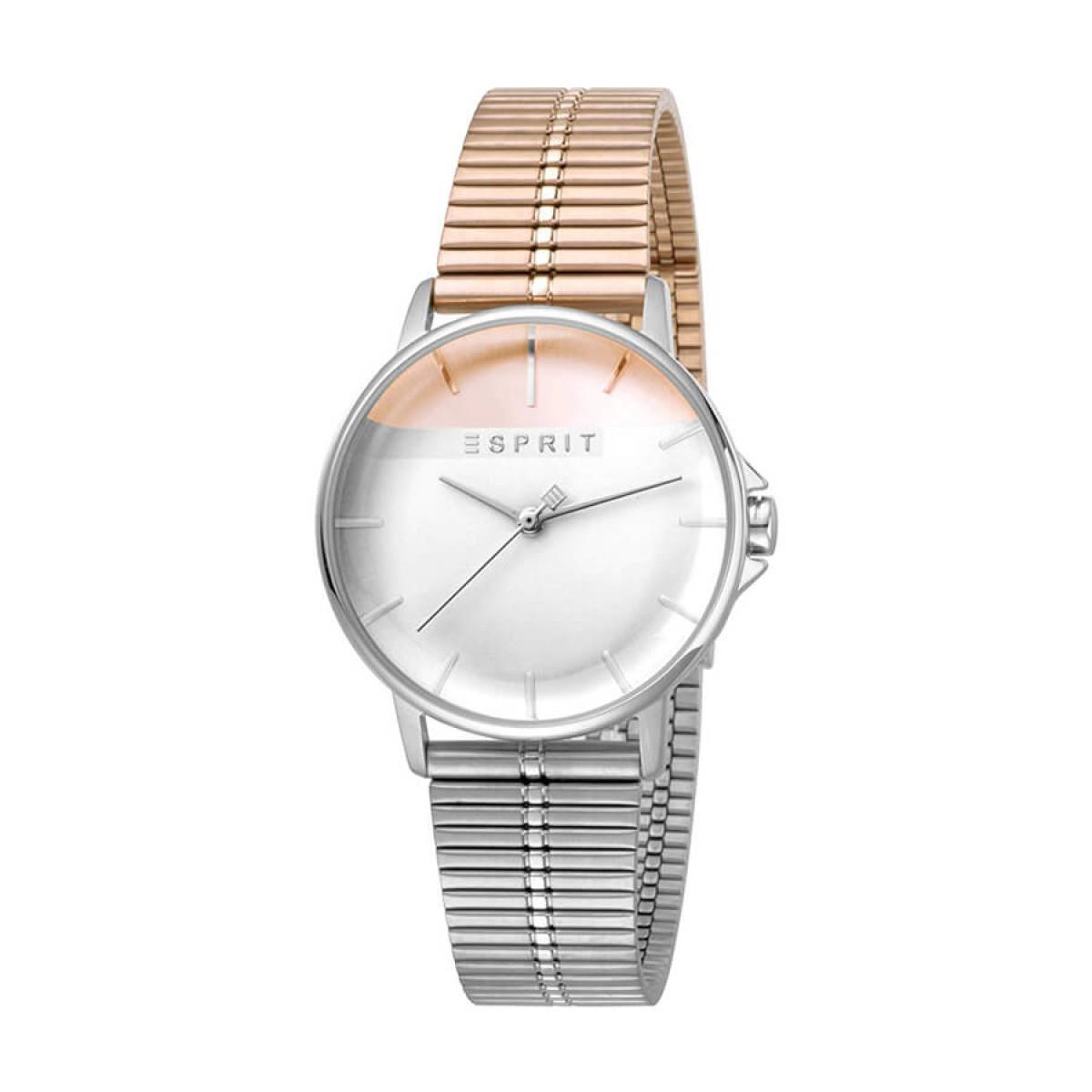 Esprit Es1l065m0105 Grey - Rose Gold Stainles Steel Strap Womens Watch