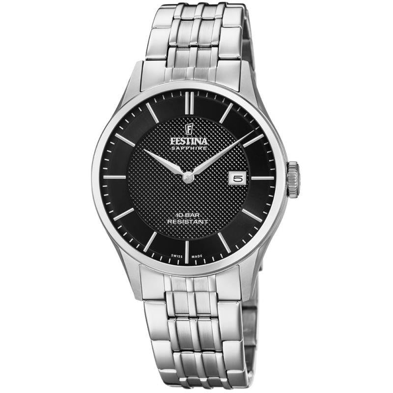 Festina F20005/4 Black Swiss Made Mens Watch