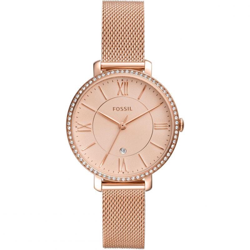 Fossil Es4628 Jacqueline Round Rose Gold Watch
