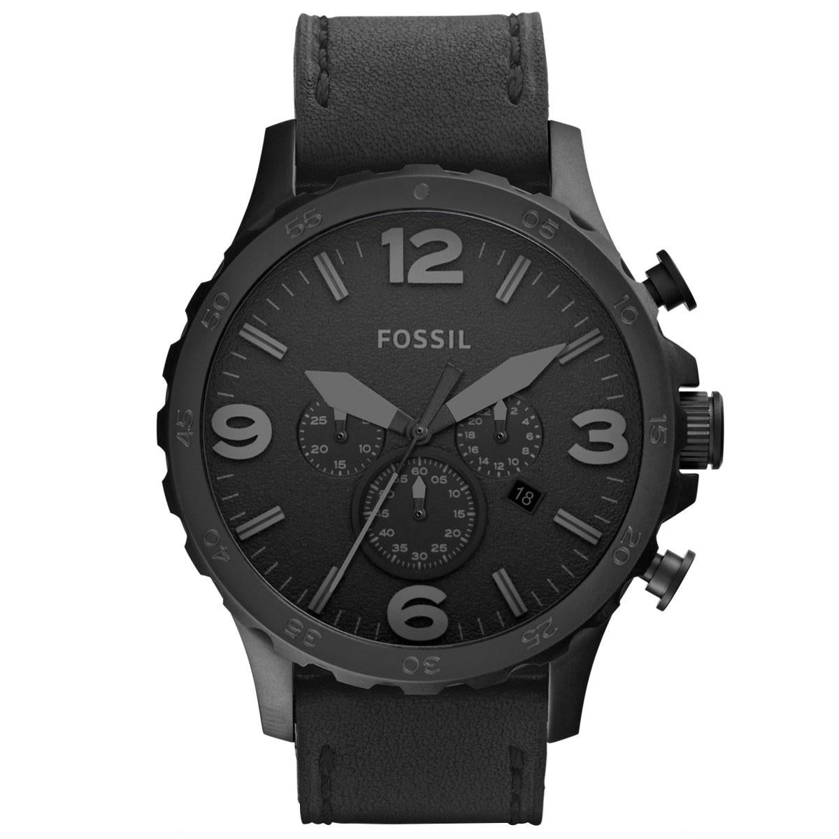 Fossil Jr1354 Black Dial Black Ion-plated Mens Watch