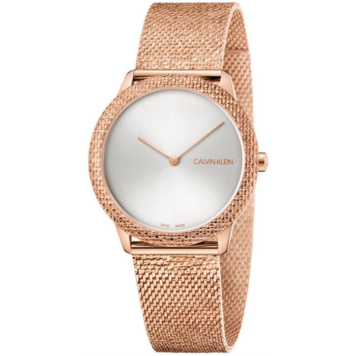 Calvin Klein K3m22u26 Minimal Quartz Silver Dial Unisex Watch