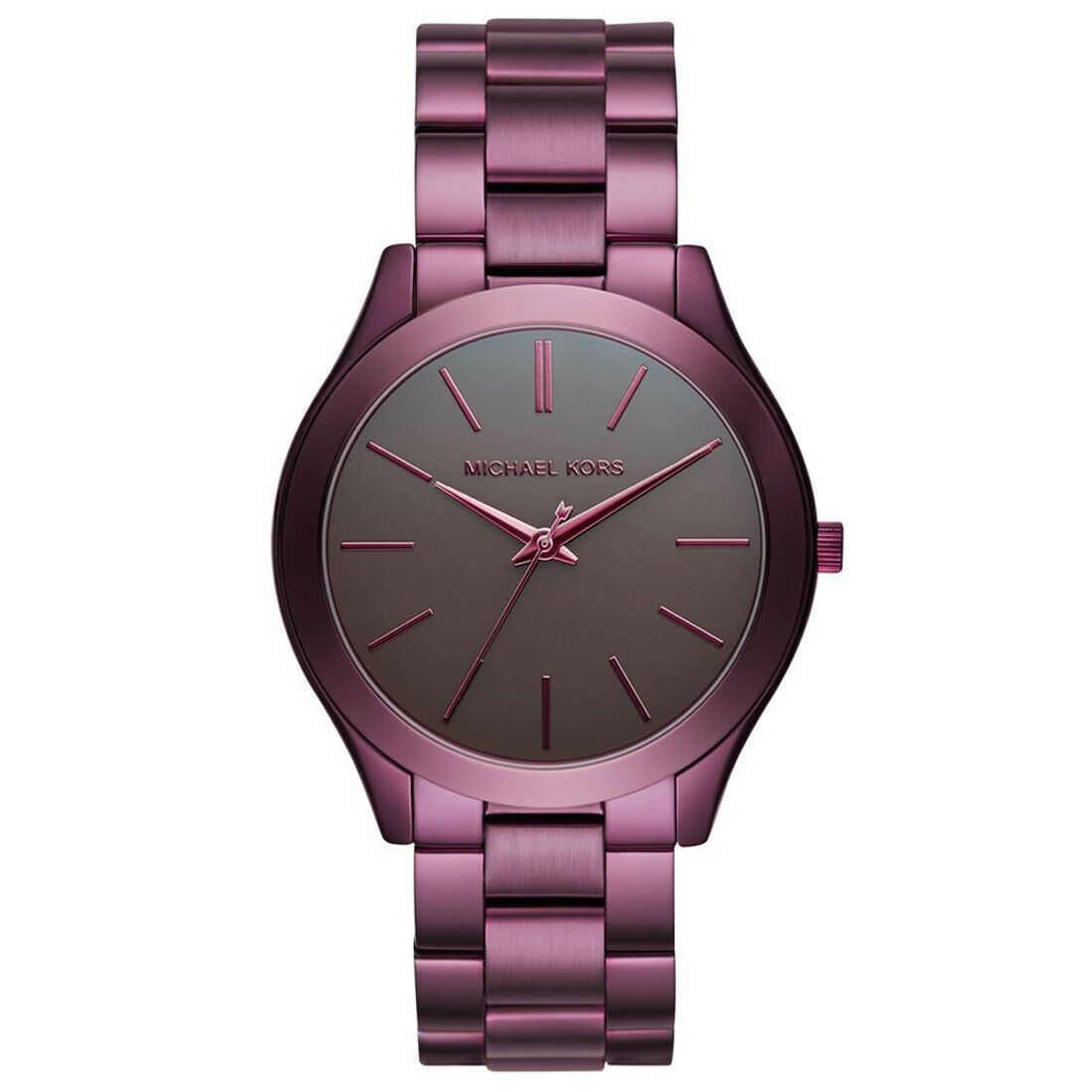 Michael Kors Mk3551 Plum Tone Slim Runway Womens Watch