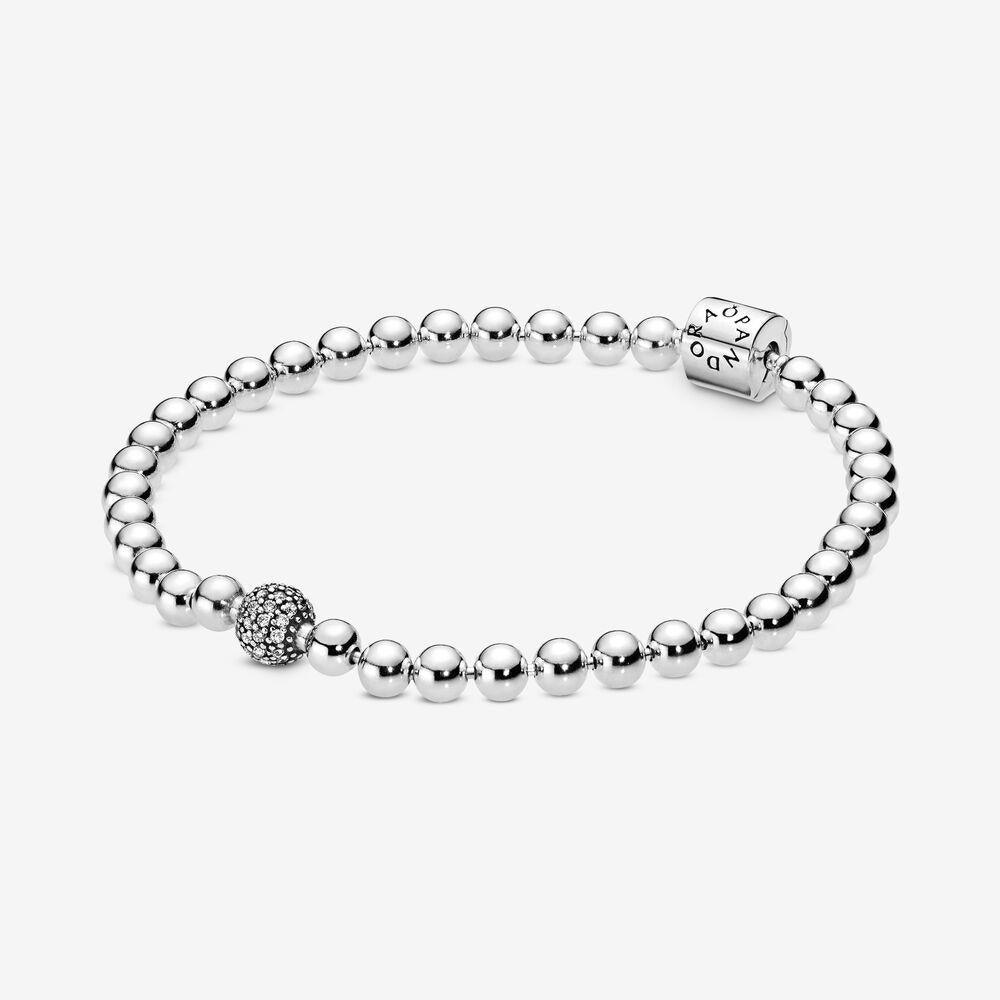 Pandora 598342cz-20 BeadsandPave Bracelet