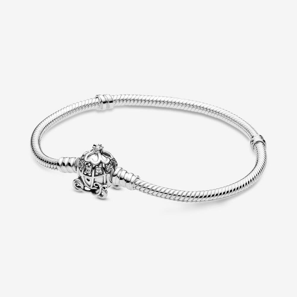 Pandora 599190c01-19 Disney Cinderella Pumpkin Coach Clasp Bracelet