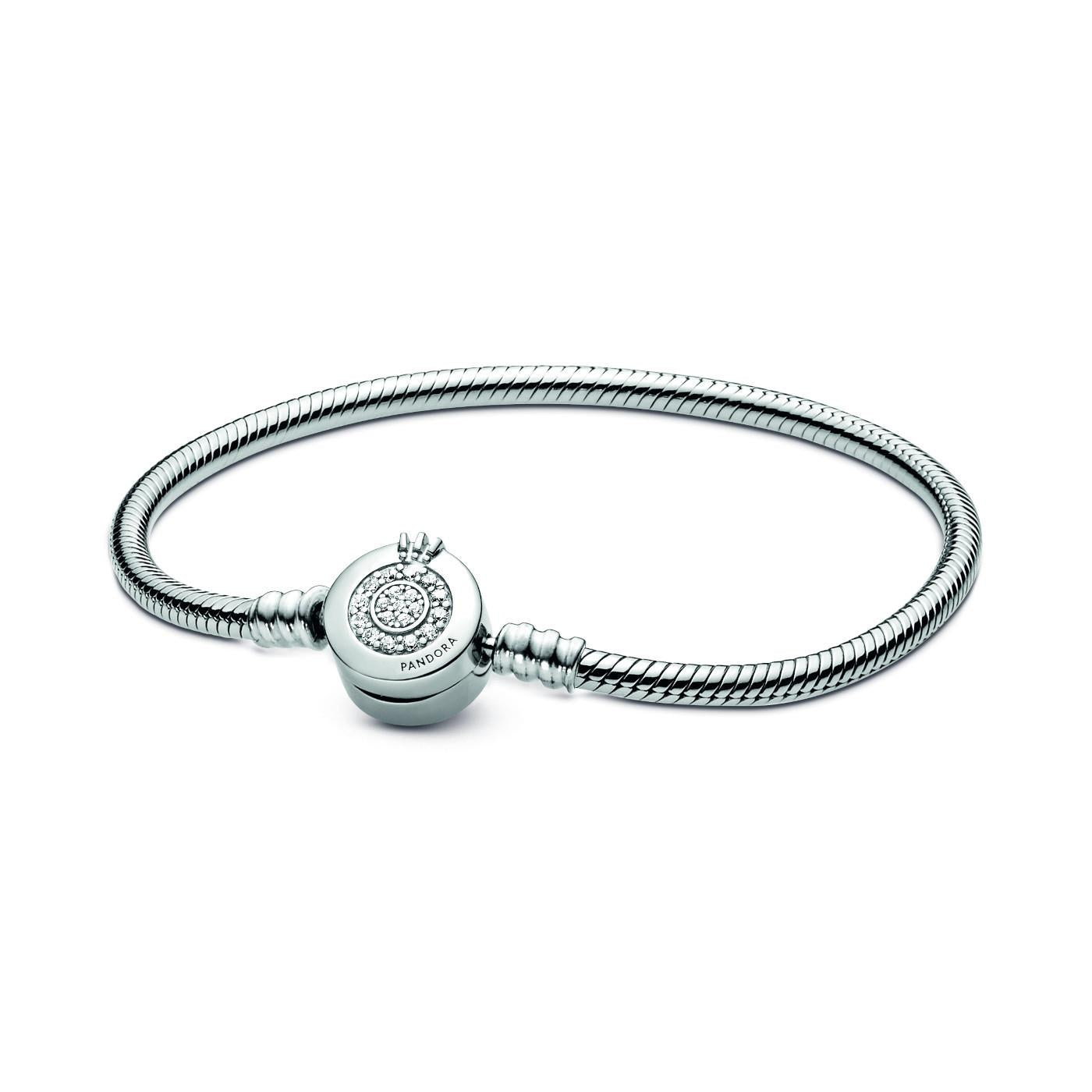 Pandora Snake Chain Sterling Silver Bracelet 17 Cm