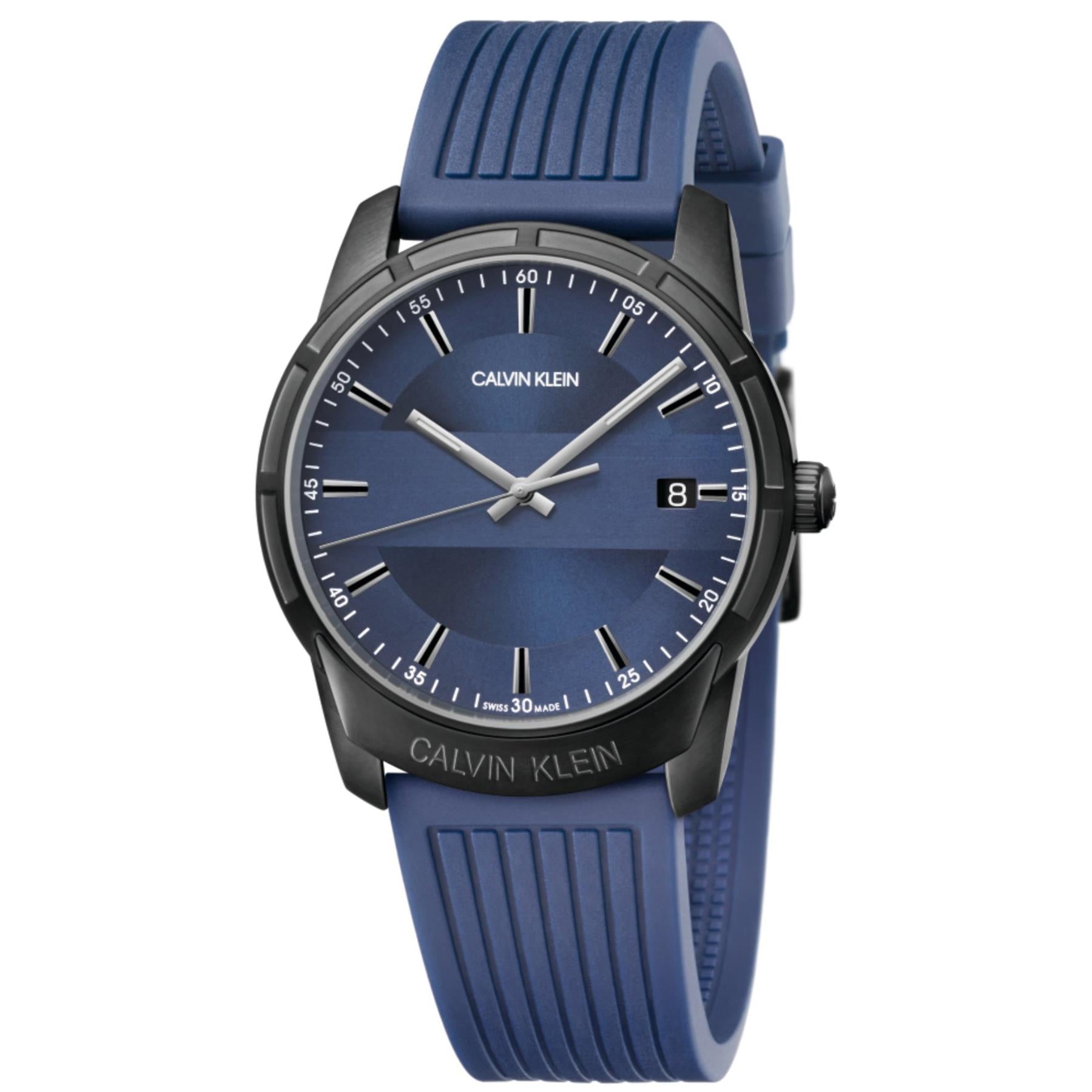 Calvin Klein K8r114vn Evidence Quartz Blue Dial Mens Watch