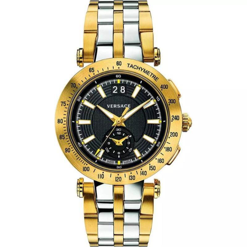 Versace Vah020016 Mens V-race Two-tone Quartz Watch